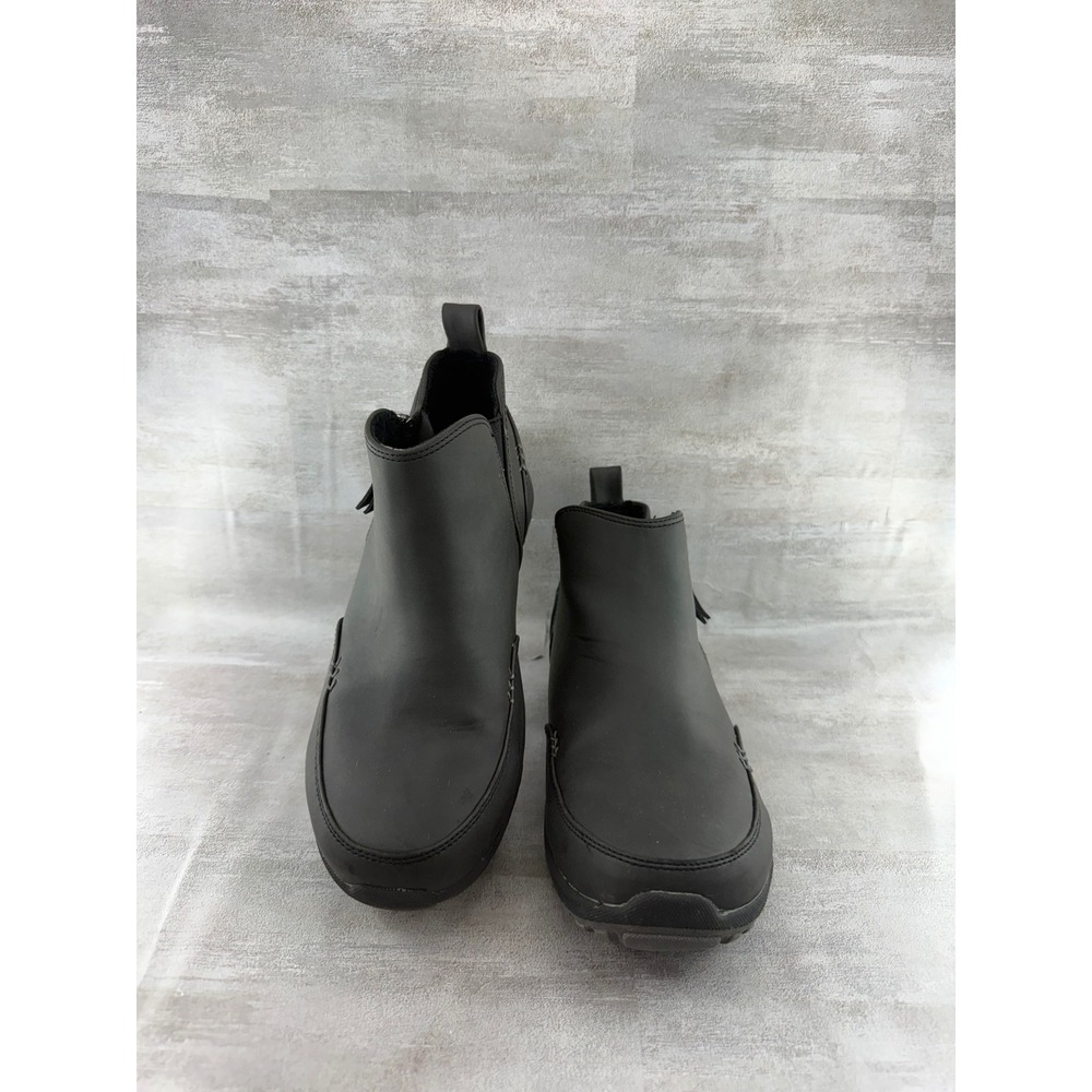 Skechers 158386W Relaxed Fit Wide Black Memory Foam Ankle Boots Women Sz 7W